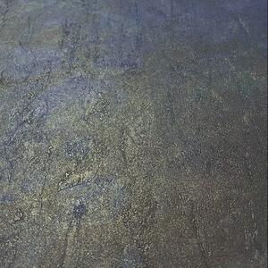 Vliesové tapety na zeď Wanderlust WL1303, rozměr 10,05 m x 0,53 m, moderní metalická stěrka modro-hnědá, Grandeco