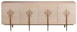 LivinHill Komoda Stilig ST307 180 cm dub bílý/zlatá