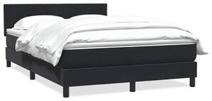 Box spring postel s matrací černá 160x210 cm samet 3316409