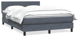 Box spring postel s matrací tmavě šedá 160x210 cm samet 3316408