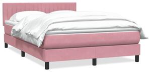 Box spring postel s matrací růžová 160x210 cm samet 3316412