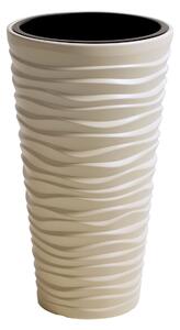Prosperplast Květináč s vložkou Sand Slim (Š 30 x V 52 x H 30 cm, kávová)  (100275823004)