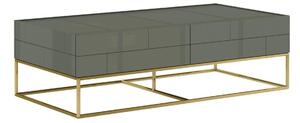 LivinHill Konferenční stolek Rose Hill 119 cm zelený/zlatý