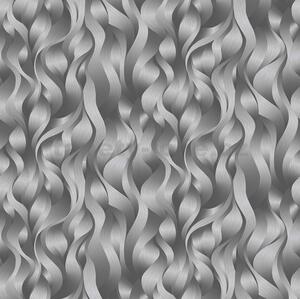 Vliesové tapety na zeď ELLE DECORATION 2 10204-15, rozměr 10,05 m x 0,53 m, 3D plameny stříbrno-šedé, Erismann