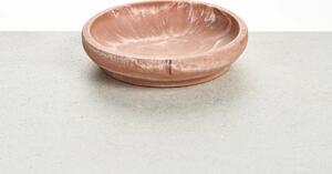 PINO PETS Miska pro kočky PINO | mramorované provedení Marble | Whisker Friendly | různé barvy Barva: Salmon Terra (mramorovaný vzor)