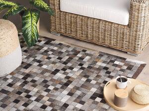 Kožený patchworkový koberec 160 x 230 cm vícebarevný ARMUTLU