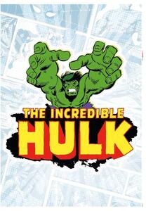 Samolepky na zeď, rozměr 50 cm x 70 cm, Disney Hulk Comic Classic, Komar 14075h