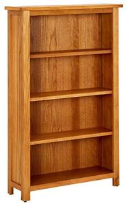 Knihovna se 4 policemi 70 x 22 x 110 cm masivní dubové dřevo 331735
