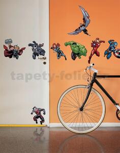 Samolepky na zeď, rozměr 100 cm x 70 cm, Disney Avengers Action, Komar 14735h