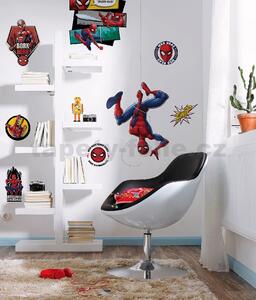 Samolepky na zeď, rozměr 100 cm x 70 cm, Disney Spider-Man Web Head, Komar 14740h