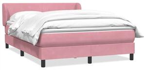 Box spring postel s matrací růžová 160x210 cm samet 3317366