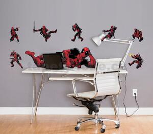 Samolepky na zeď, rozměr 100 cm x 70 cm, Disney Deadpool Posing, Komar 14741h