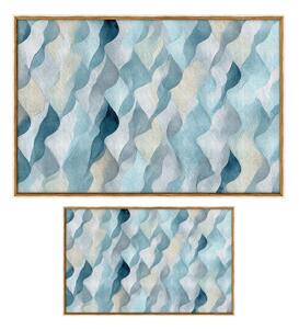 Modré koupelnové předložky v sadě 2 ks 60x100 cm – Foutastic