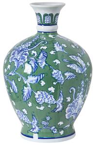 Váza na květiny VALLADOLID Porcelán 36 cm Zelená