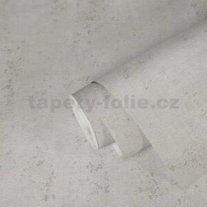 Vliesové tapety na zeď Titanium 3 38595-4, rozměr 10,05 m x 0,53 m, beton světle hnědý se stříbrnou patinou, A.S. CRÉATION