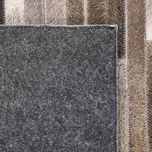 Kožený patchworkový koberec 160 x 230 cm, vícebarevný TUZLUCA