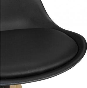 Wohnling Barová stolička LIMA, 2 kusy (koženka, černá) (100292356001)