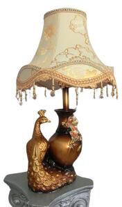 (3992) Stolní lampa ve tvaru páva se stínidlem