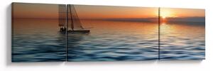 Obraz - Plachetnice na moři (170x50 cm)