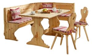 (3962) Klasická jídelní sestava stůl + 4x židle masiv borovice přírodní
