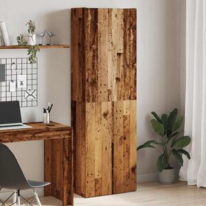 Skříň old wood 60 x 32 x 190 cm kompozitní dřevo 3318714