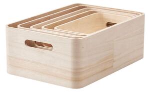 Rig-Tig Úložné boxy SAVE-IT, paulownia wood