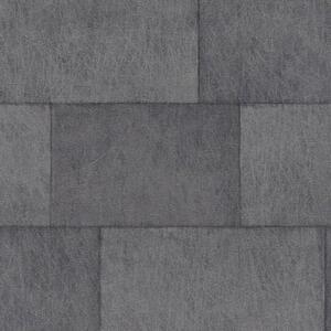 Vliesové tapety na zeď Titanium 3 38201-6, rozměr 10,05 m x 0,53 m, industriální bloky tmavě šedé, A.S. CRÉATION