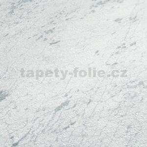 Vliesové tapety na zeď Titanium 3 37840-1, rozměr 10,05 m x 0,53 m, beton bílý se stříbrnou patinou, A.S. CRÉATION