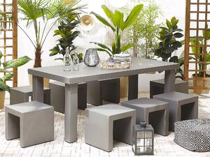 Sada 2 betonových zahradních stoliček TARANTO