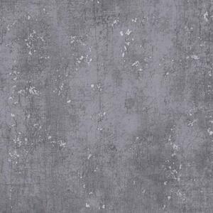 Vliesové tapety na zeď Titanium 3 37840-3, rozměr 10,05 m x 0,53 m, beton šedý se stříbrnou patinou, A.S. CRÉATION
