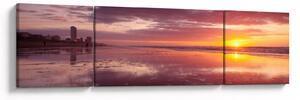 Obraz - Pláž při západu slunce (170x50 cm)