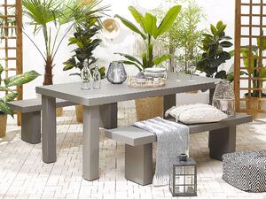 Betonový zahradní jídelní stůl 180 x 90 cm šedý TARANTO