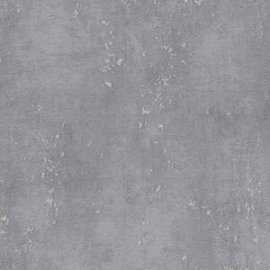 Vliesové tapety na zeď Titanium 3 38595-2, rozměr 10,05 m x 0,53 m, beton šedý s niklovou patinou, A.S. CRÉATION
