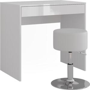 Toaletní stolek Vicco Sherry Bílá/bílý vysoký lesk 81.4 cm s stoličkou, Model 57676