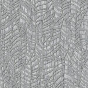 Vliesové tapety na zeď VILLA ROMANA 32974, florální vzor stříbrno-šedý na šedém podkladu, rozměr 10,05 m x 0,53 m, MARBURG