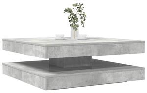 Konferenční stolek otočný o 360º betonově šedý 90x90x34,5 cm 3321354
