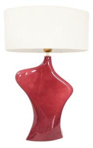 Ikonická švédská keramická lampa Dancing Queen burgundy 62 cm