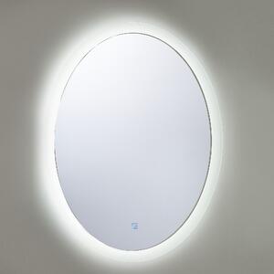 Koupelnové zrcadlo s LED osvětlením oválne 60 x 80 cm VIRIAT