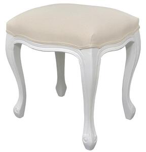 Stylová stolička TABORA - bílá / krémová