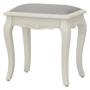 Rustikální stolička PALBA - světle krémová / šedá