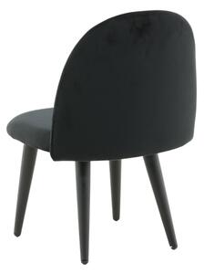 Dětská židle Velvet, 2ks, černá, S40xD42xV61