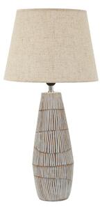 Krémová stolní lampa s textilním stínidlem (výška 69,5 cm) Hanoi – Mauro Ferretti