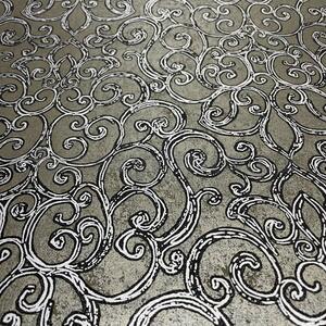 Vliesové tapety na zeď Padua 56138, rozměr 10,05 m x 0,53 m, ornamenty stříbrné na šedém metalickém podkladu, MARBURG
