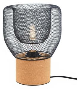 ACA Lighting stolní lampa 1XE27 korek+černá kovová D22XH27CM MARACU GN51T121CB