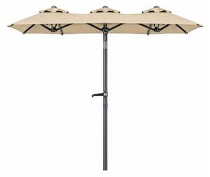 Linder Exclusiv Zahradní slunečník 300x150x220 cm Béžový