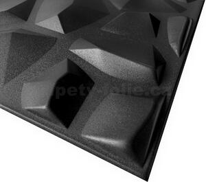 3D panel K65, cena za kus, rozměr 50 cm x 50 cm, Mars černý, IMPOL TRADE