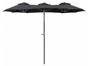 Linder Exclusiv Zahradní slunečník 300x150x220 cm Tmavě šedý