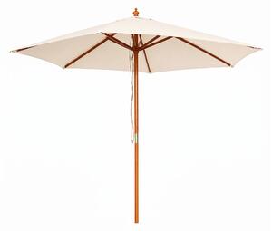 Linder Exclusiv Zahradní slunečník s dřevěnou konstrukcí 250 cm Béžový