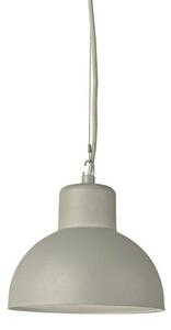 ACA Lighting venkovní závěsné svítidlo BERO písková šedá 1XE27 MAX.10W LED IP44 s opálovým difuzorem BERO1PG