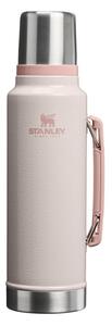 Světle růžová termoska z nerezové oceli 1,4 l Legendary Classic Bottle Hammertone Rose Quartz – Stanley